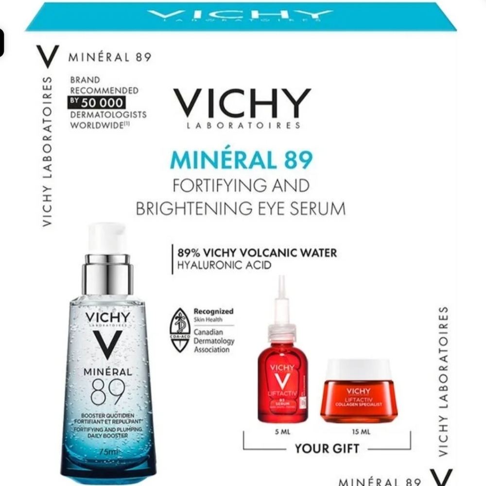 🆕️ SET - VICHY MINERAL 89 SKIN HYDRATION & ANTI-WRINKLE KIT